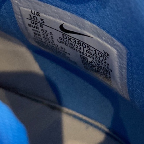 Nike Air Force 1 “university blue” High OG QS, women’s 10.5, NWT - Picture 3 of 13